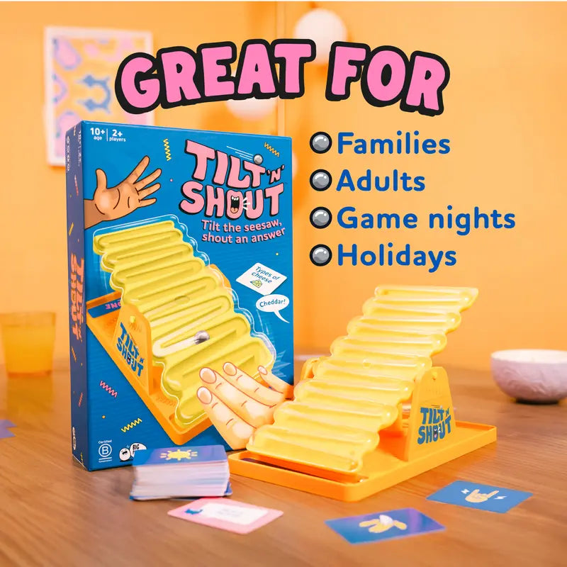 Tilt N Shout – Fun Family Board Game by Big Potato Games