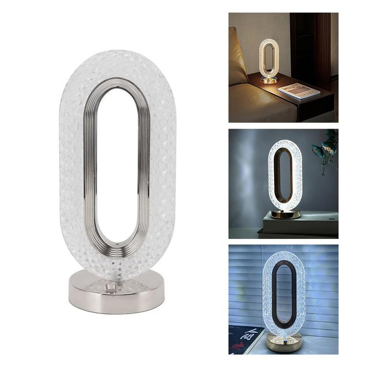 USB Rechargeable Modern Crystal Table Lamp LED Night Light