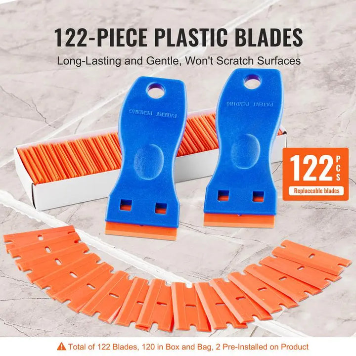 Plastic Blades for Razor Scraper Sticker, Decal & Adhesive Remover