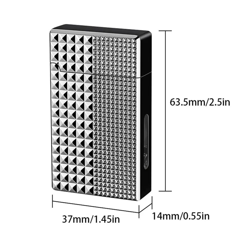 Voice-Activated Windproof Metal Lighter USB Rechargeable Smart Lighter for Outdoor & Home Use