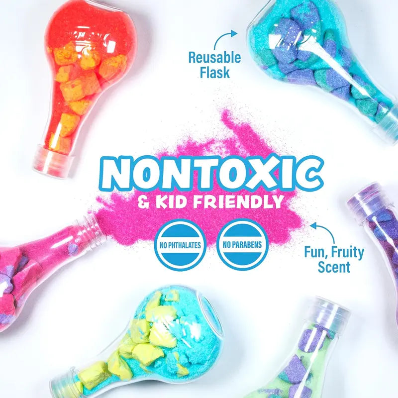 6-Pack Kids Bath Bombs – Fizzing, Foaming Bath Potion Set for Toddlers & Kids, Interactive Tub Fun