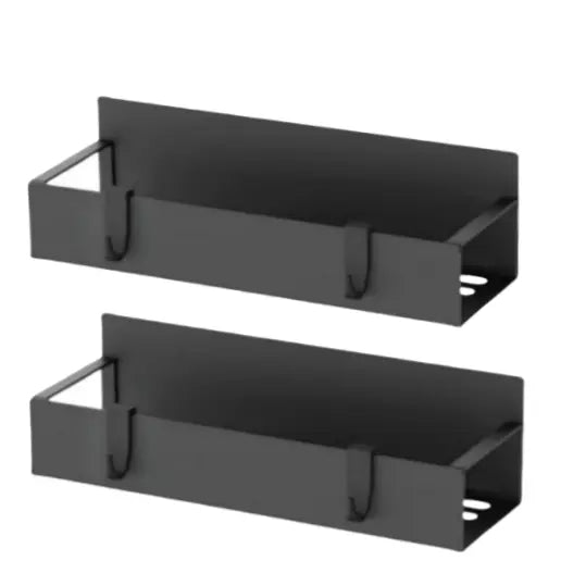 Magnetic Spice Rack Organizer Black Fridge Storage with Hooks for Refrigerator & Oven