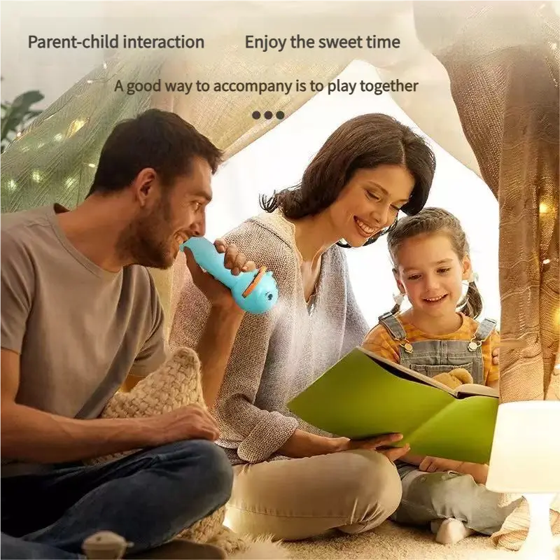 Educational Intelligent Cartoon Projector for Kids Fun Cognitive Learning Flashlight with Multiple Patterns