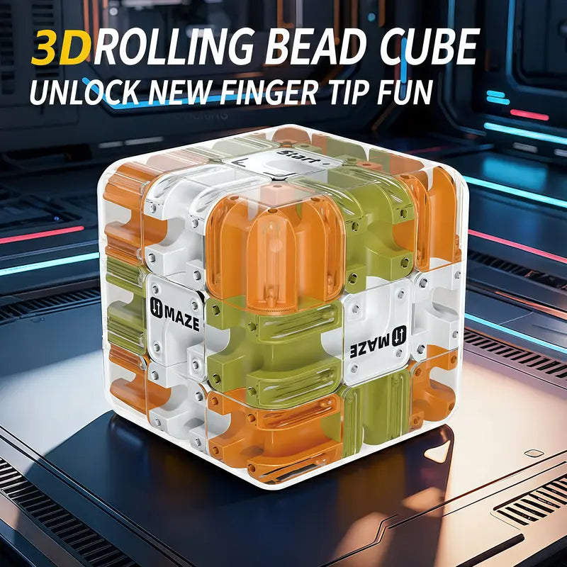 3D Ball Maze Cube Puzzle – Educational Logic Cube for Kids, Parent-Child Battle Game