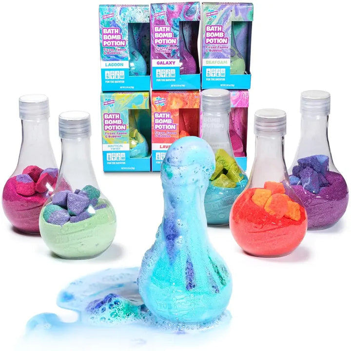 6-Pack Kids Bath Bombs – Fizzing, Foaming Bath Potion Set for Toddlers & Kids, Interactive Tub Fun