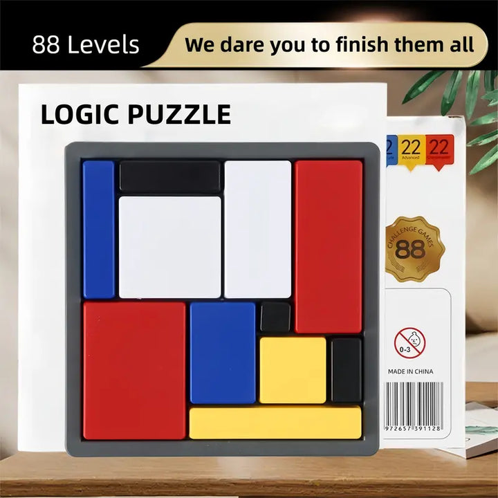 Logic Puzzle Brain Teaser Game – 88 Challenging Levels for Kids & Adults (Ages 7+)