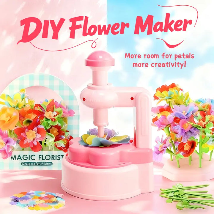 Arts and Crafts for Kids – DIY Flower Bouquet Kit for Girls, Press Fabric Flowers, Ages 3-12