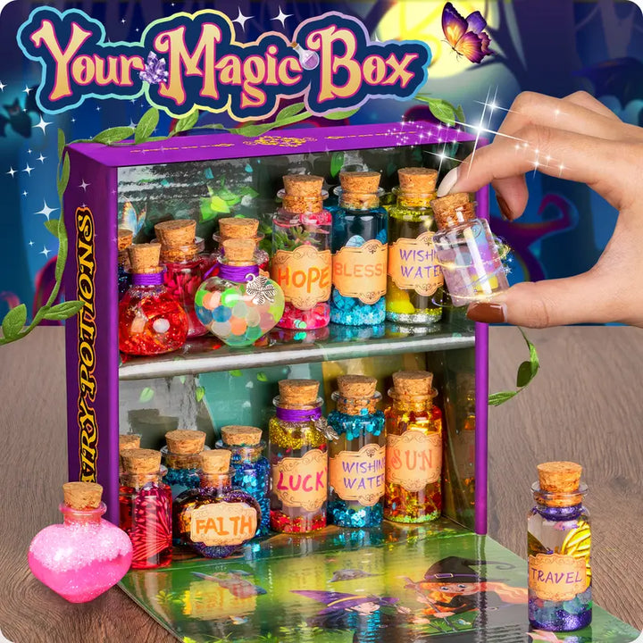 DIY Magic Potion Kit for Kids – Alritz 20-Bottle Wizard Dress-Up Toy for Boys & Girls, Ages 6+