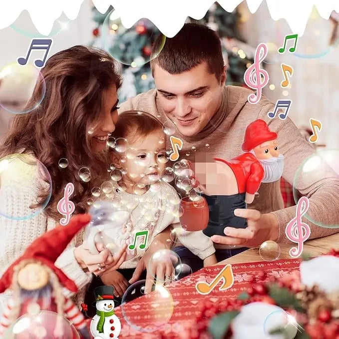 Farting Santa Bubble Machine – Christmas Bubble Blower with Funny Sounds & Holiday Music