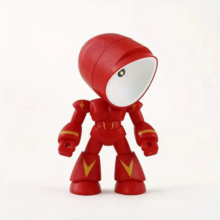 LED Mini Robot Night Light Cute Cartoon Companion Lamp for Bedroom & Desk Decor