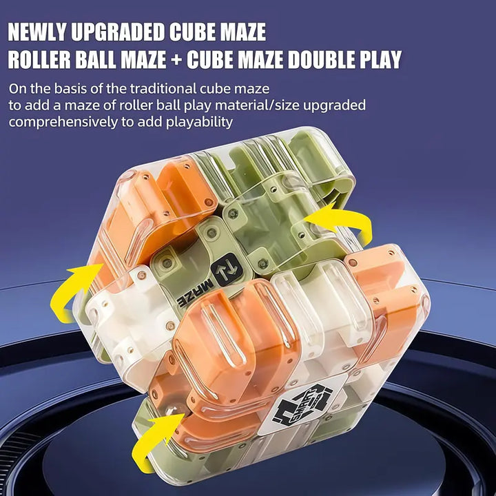 3D Ball Maze Cube Puzzle – Educational Logic Cube for Kids, Parent-Child Battle Game