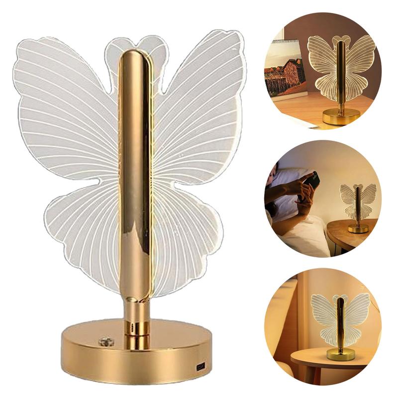 USB Rechargeable Modern Crystal Table Lamp LED Night Light