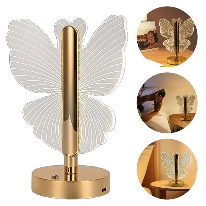 USB Rechargeable Modern Crystal Table Lamp LED Night Light