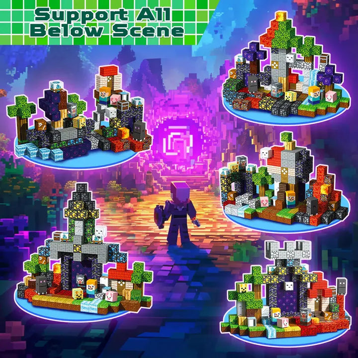 Magnetic STEM Building Blocks – 200PCS Montessori Toy for Boys & Girls, Educational Gift for Kids